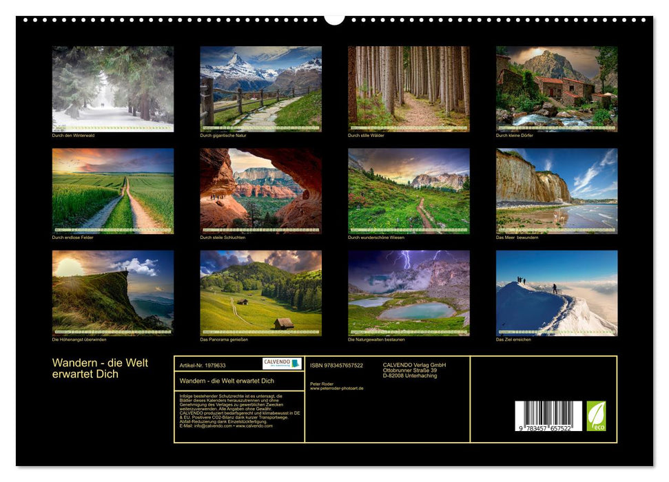 Wandern - die Welt erwartet Dich (CALVENDO Wandkalender 2026)