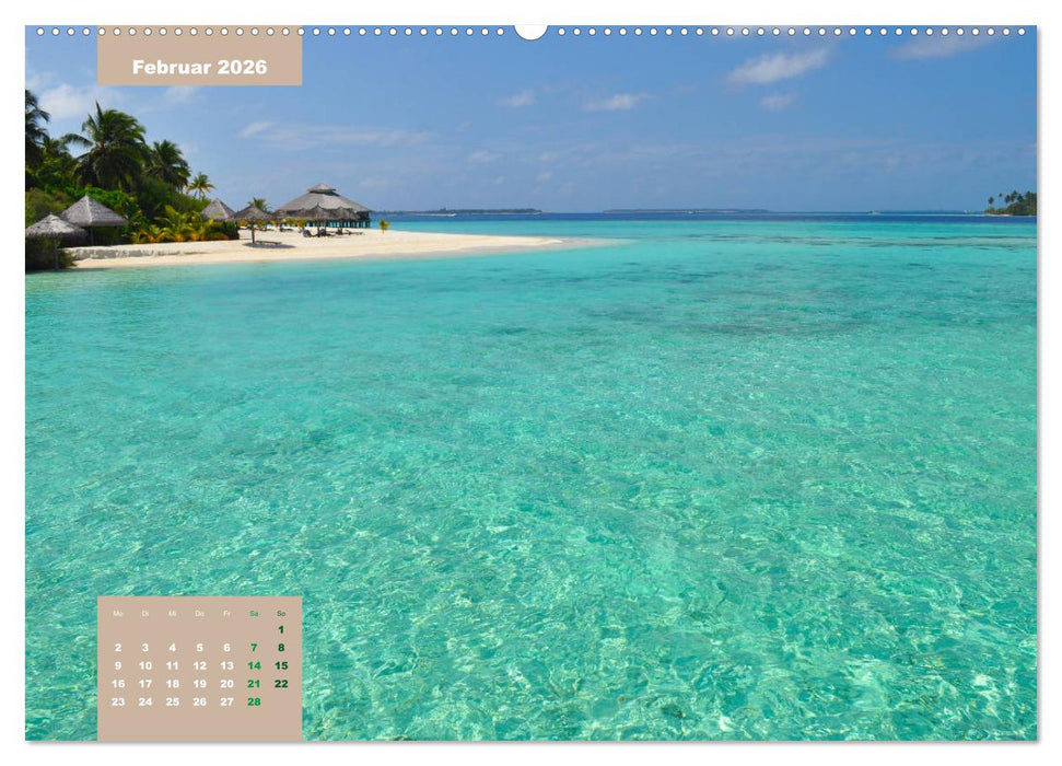 Erlebe mit mir die Ruhe der Malediven (CALVENDO Premium Wandkalender 2026)