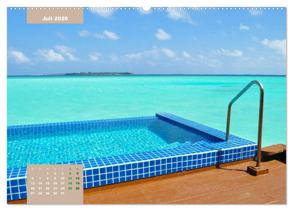 Erlebe mit mir die Ruhe der Malediven (CALVENDO Premium Wandkalender 2026)