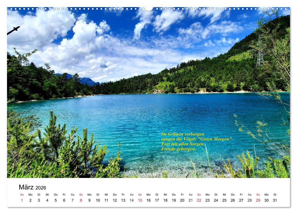 Poetisches Allgäu (CALVENDO Premium Wandkalender 2026)