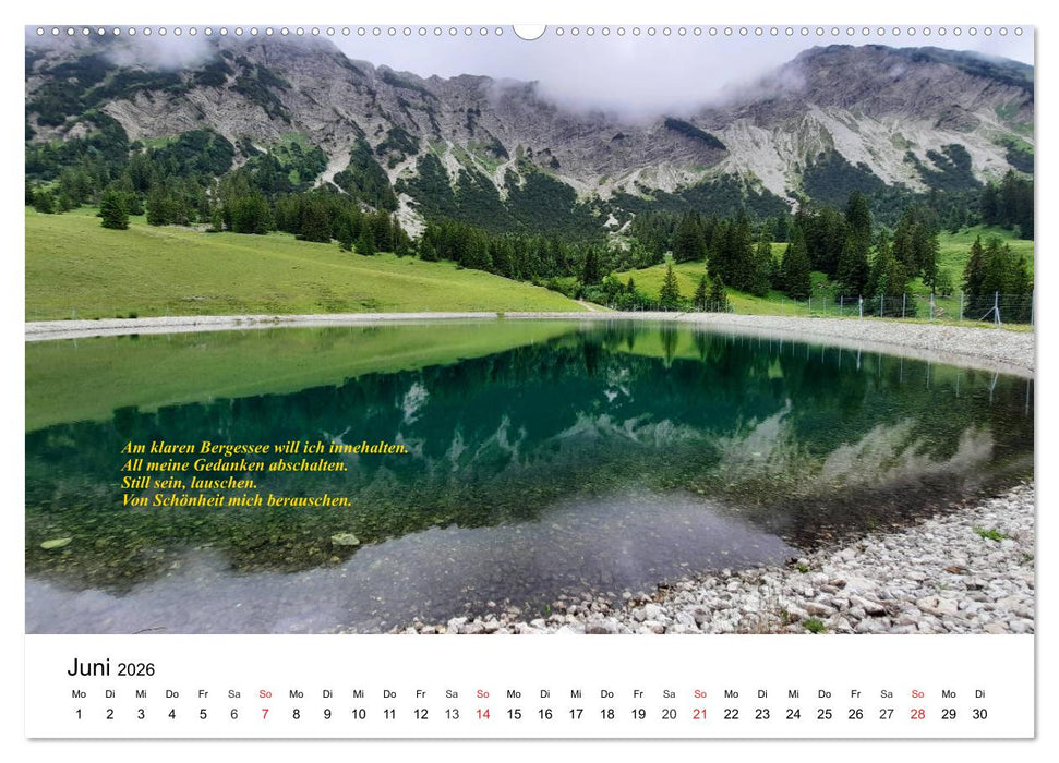 Poetisches Allgäu (CALVENDO Premium Wandkalender 2026)