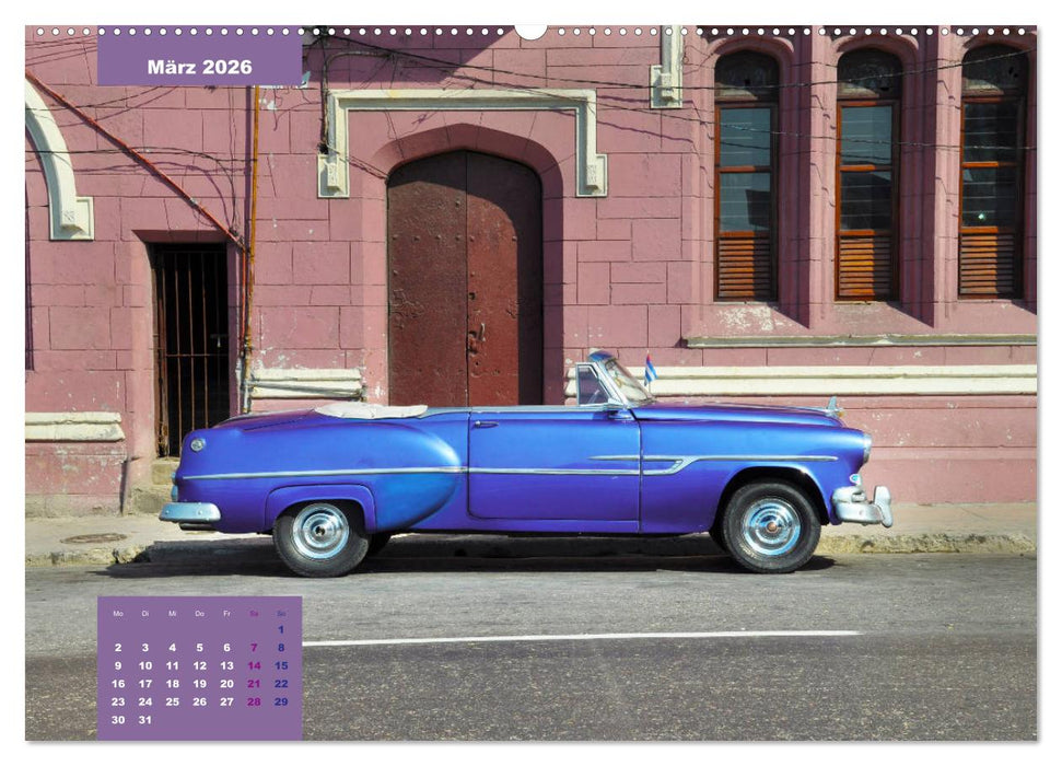Erlebe mit mir Oldtimer auf Cuba (CALVENDO Premium Wandkalender 2026)