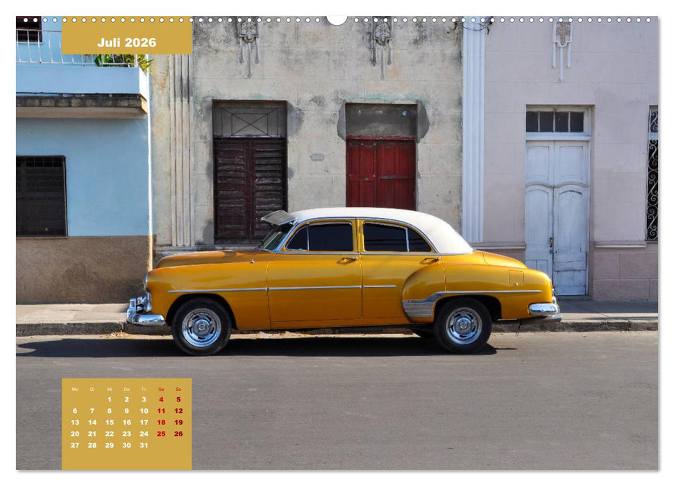 Erlebe mit mir Oldtimer auf Cuba (CALVENDO Premium Wandkalender 2026)