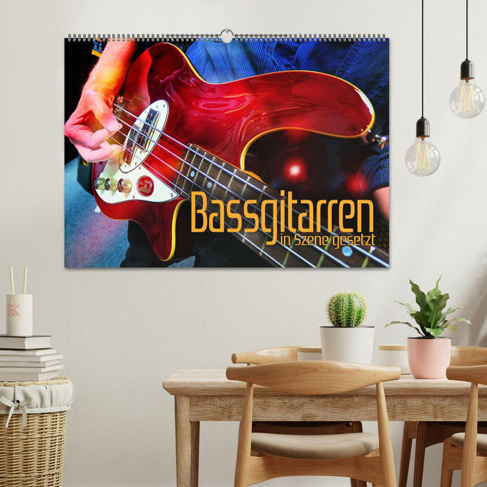 Bassgitarren in Szene gesetzt (CALVENDO Wandkalender 2026)
