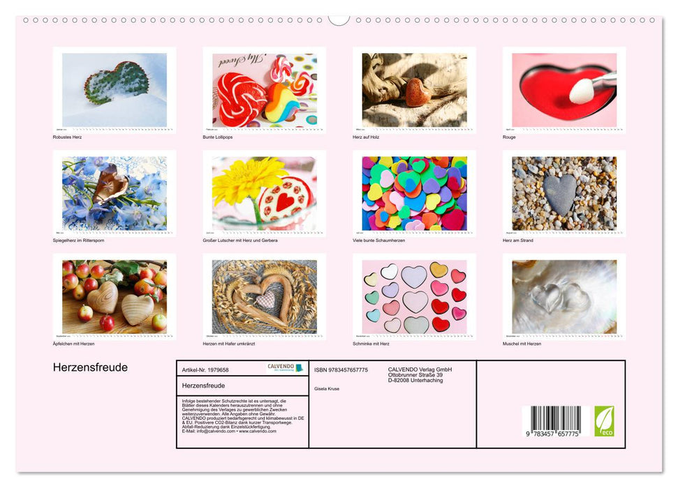Herzensfreude (CALVENDO Premium Wandkalender 2026)