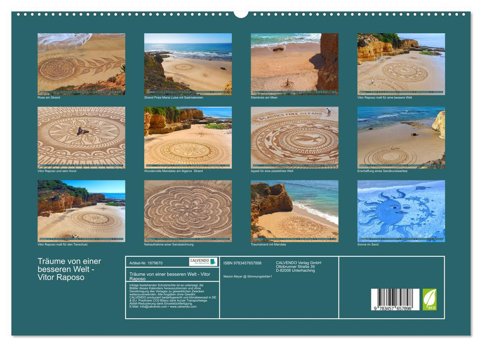 Träume von einer besseren Welt - Vitor Raposo (CALVENDO Premium Wandkalender 2026)