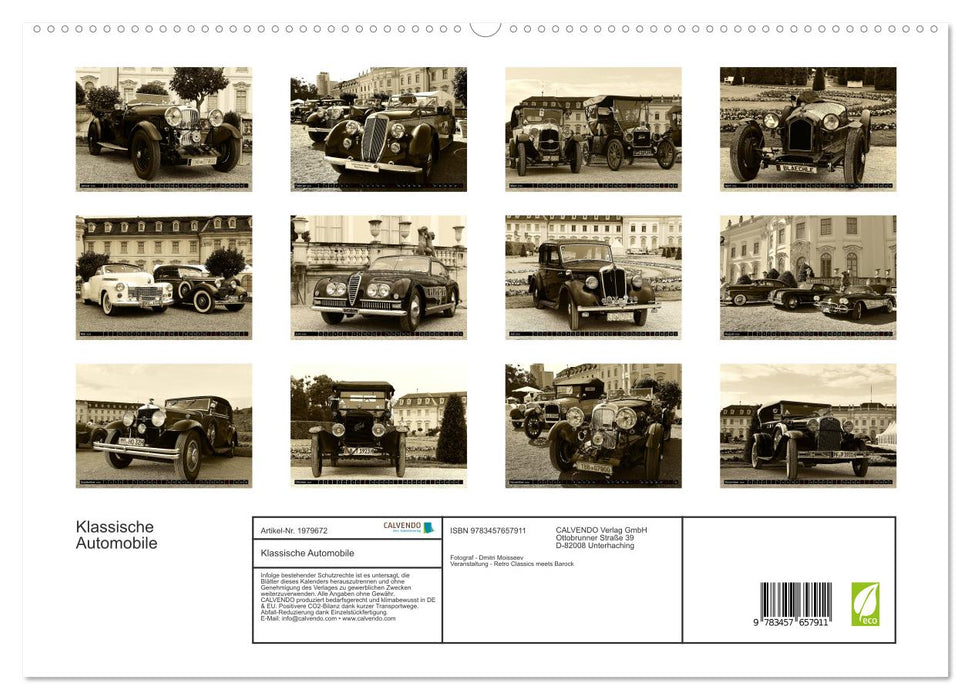 Klassische Automobile (CALVENDO Premium Wandkalender 2026)