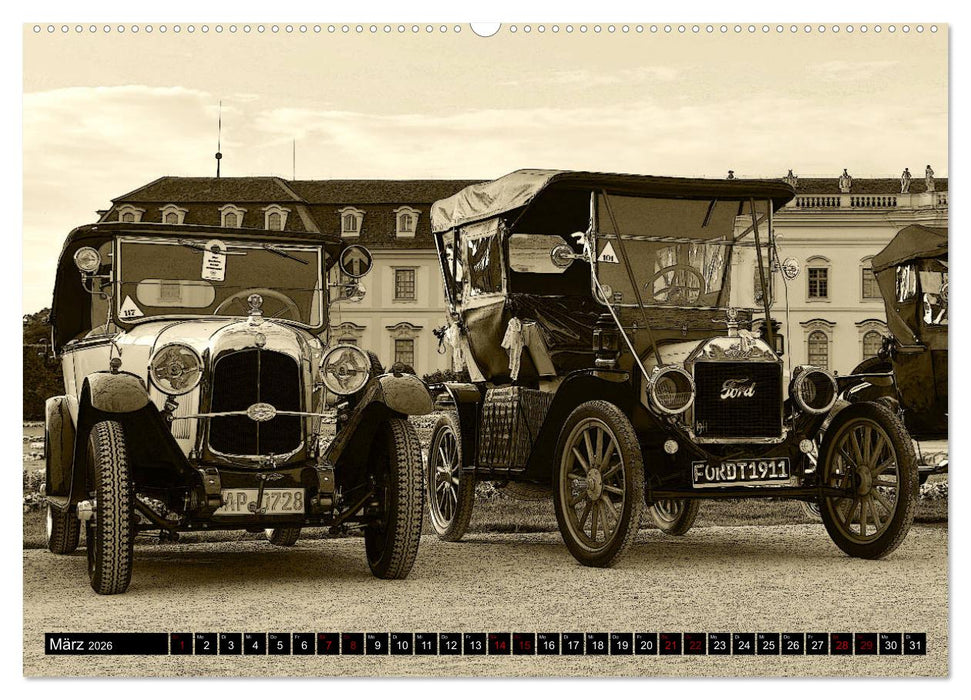 Klassische Automobile (CALVENDO Premium Wandkalender 2026)