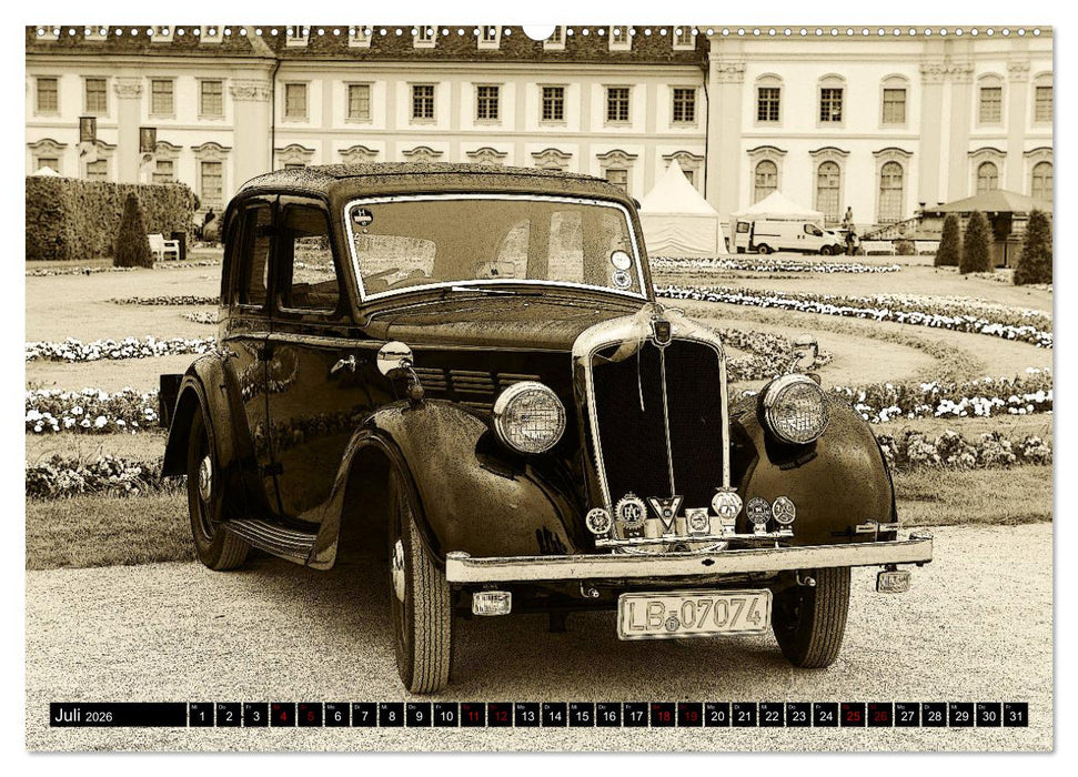 Klassische Automobile (CALVENDO Premium Wandkalender 2026)