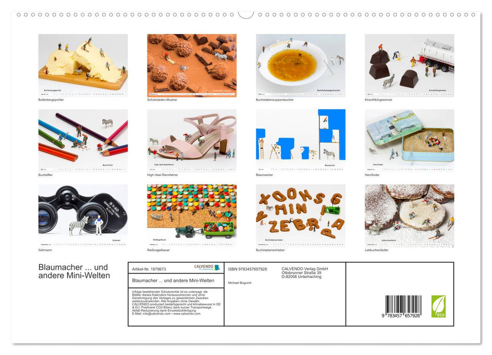Blaumacher ... und andere Mini-Welten (CALVENDO Premium Wandkalender 2026)