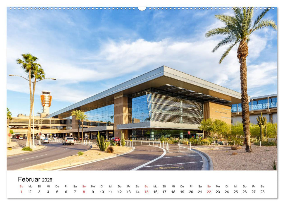 FLUGHÄFEN (CALVENDO Premium Wandkalender 2026)