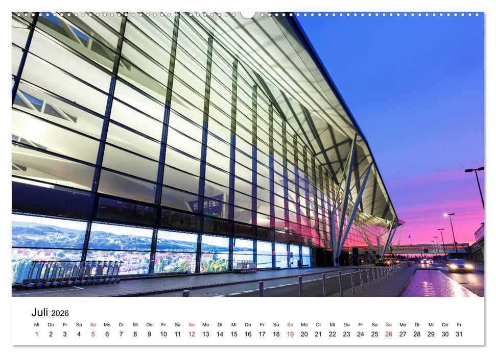 FLUGHÄFEN (CALVENDO Premium Wandkalender 2026)