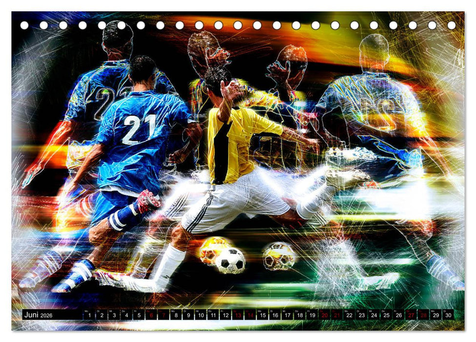 Fußball Power (CALVENDO Wandkalender 2026)
