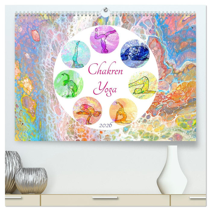 Chakren Yoga (CALVENDO Premium Wandkalender 2026)