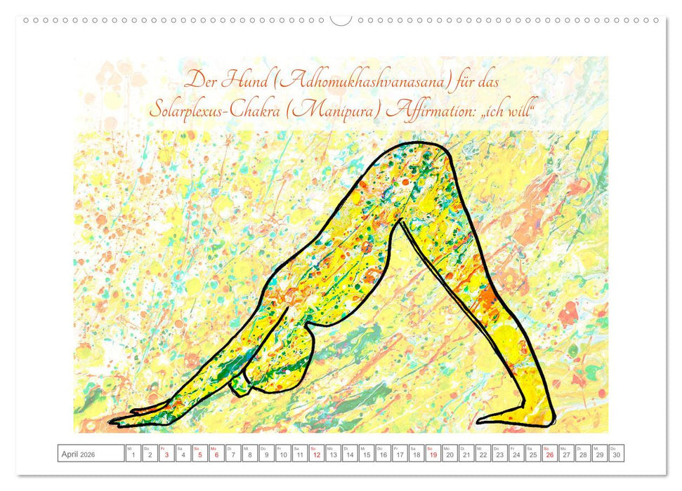 Chakren Yoga (CALVENDO Premium Wandkalender 2026)