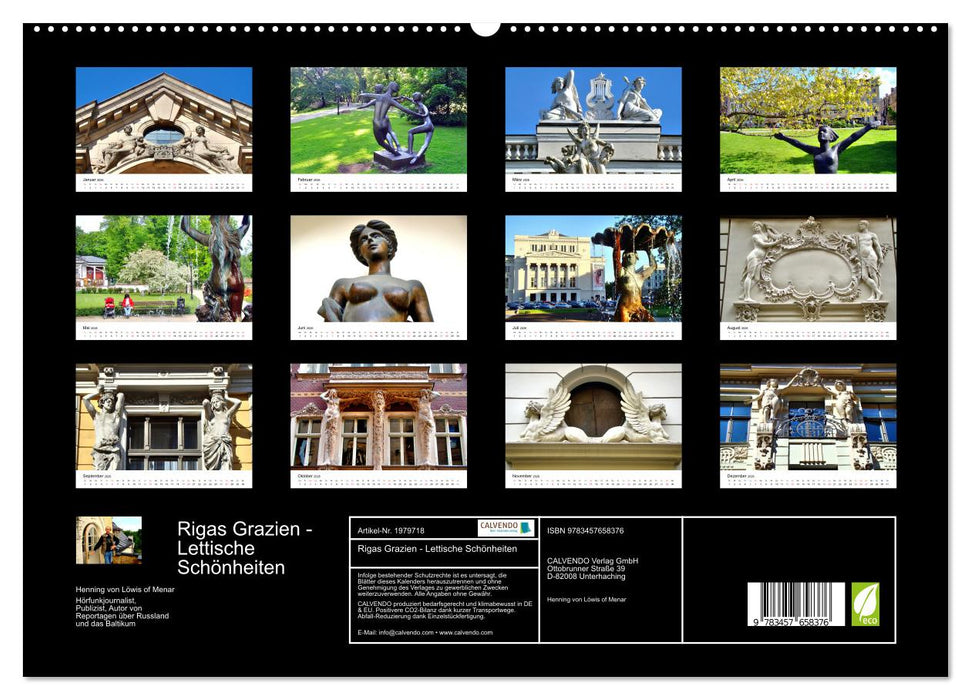 Rigas Grazien - Lettische Schönheiten (CALVENDO Premium Wandkalender 2026)