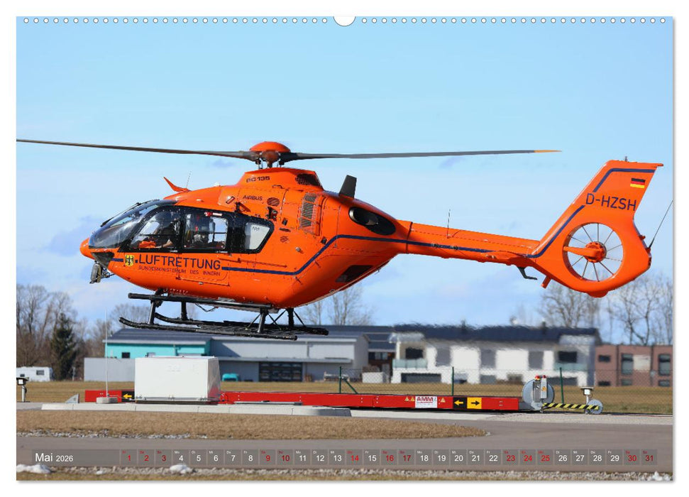 Helikopter in der Luft 2.0 (CALVENDO Wandkalender 2026)