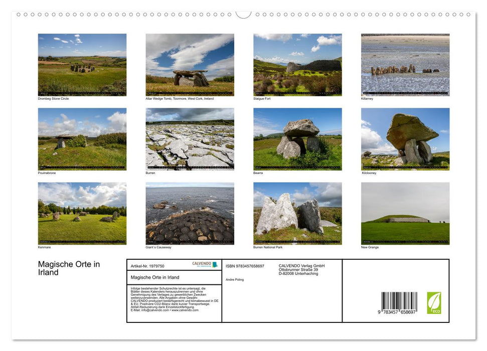 Magische Orte in Irland (CALVENDO Wandkalender 2026)