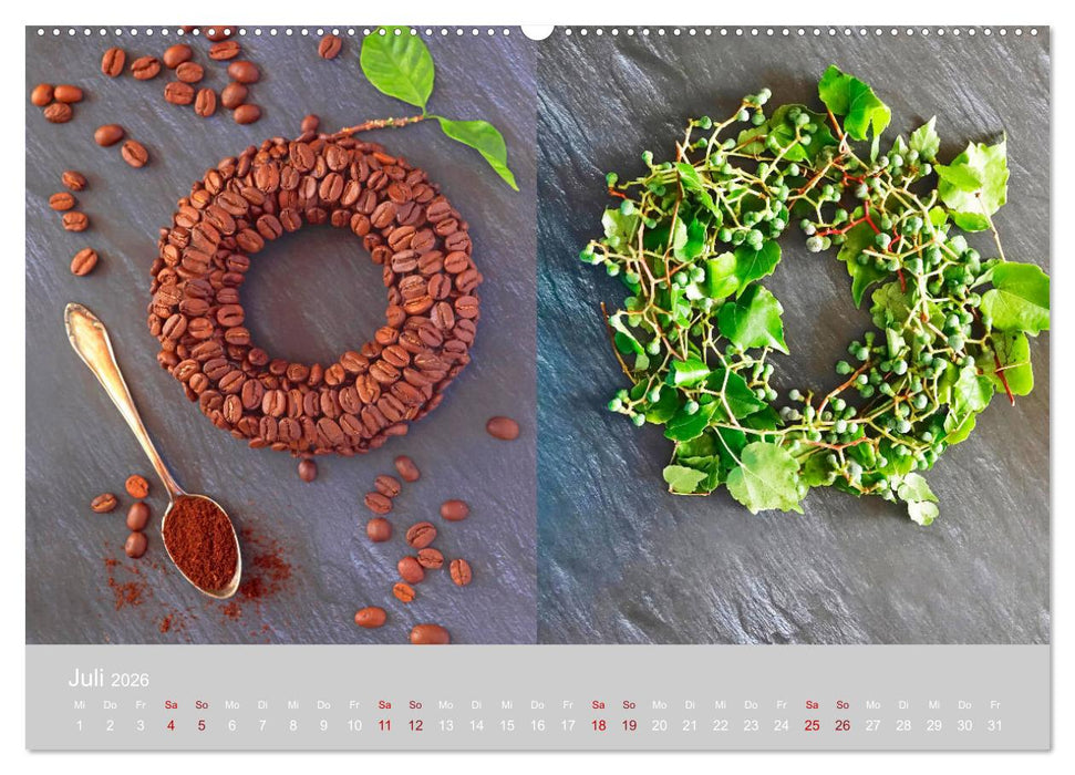 Mit eigenen Kranzarrangements durch das Jahr (CALVENDO Premium Wandkalender 2026)