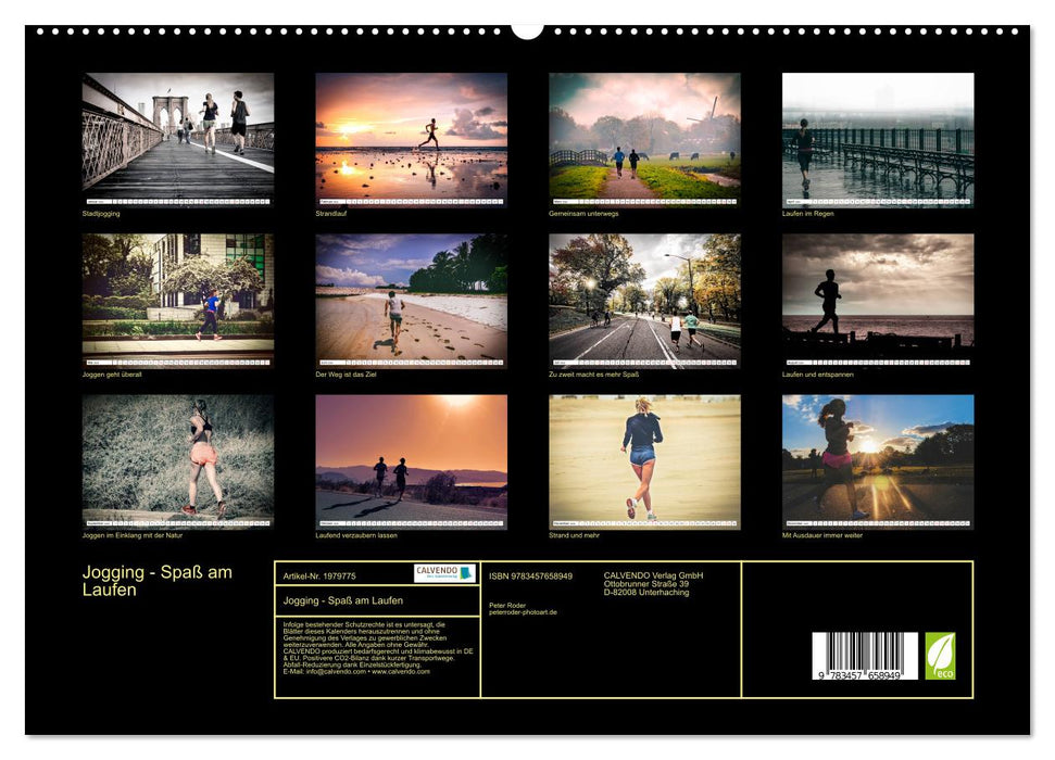 Jogging - Spaß am Laufen (CALVENDO Wandkalender 2026)