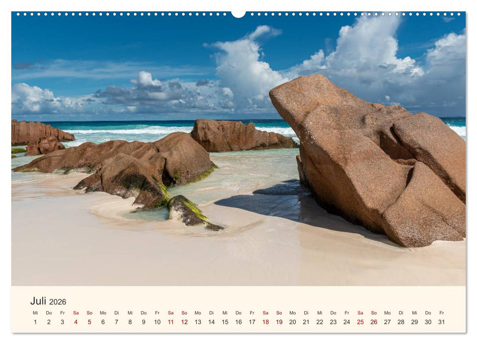 Sehnsucht Seychellen (CALVENDO Premium Wandkalender 2026)