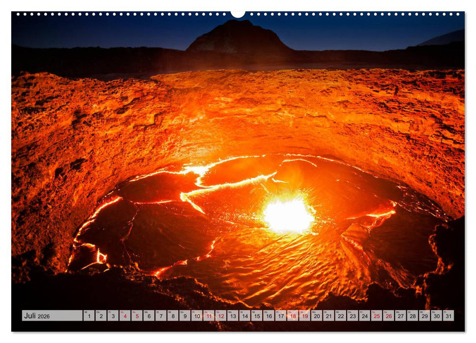 Die schönsten Vulkane Afrikas (CALVENDO Premium Wandkalender 2026)