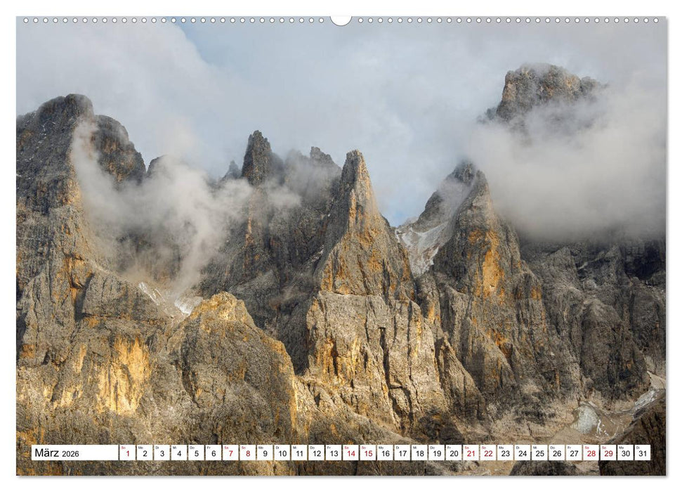 Dolomiten - Die Dreitausender der Bleichen Berge (CALVENDO Premium Wandkalender 2026)