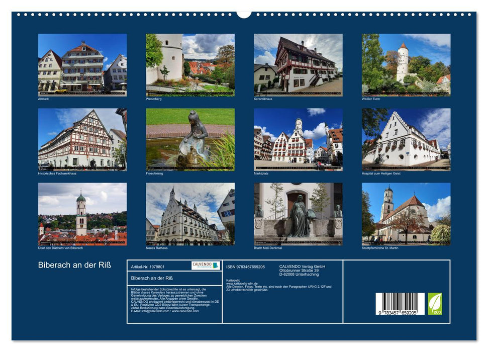 Biberach an der Riß (CALVENDO Wandkalender 2026)