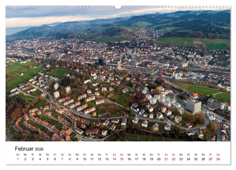 Luftbildkalender St. Gallen 2026 (CALVENDO Premium Wandkalender 2026)