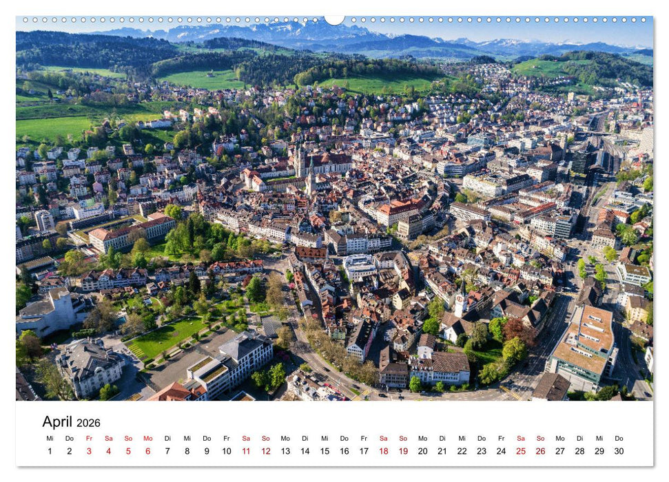 Luftbildkalender St. Gallen 2026 (CALVENDO Premium Wandkalender 2026)