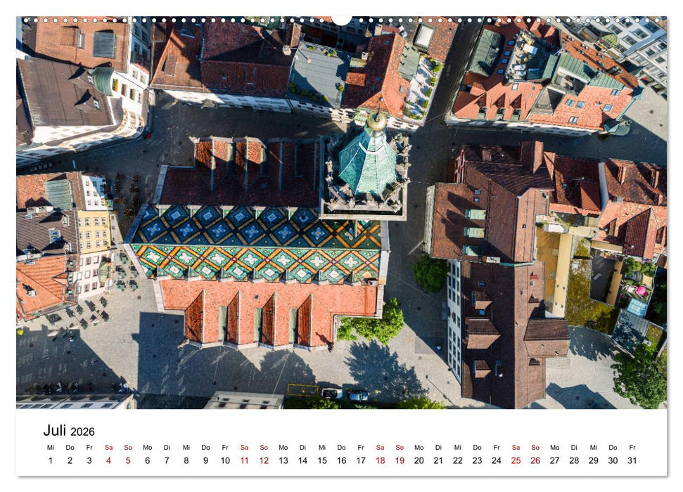 Luftbildkalender St. Gallen 2026 (CALVENDO Premium Wandkalender 2026)