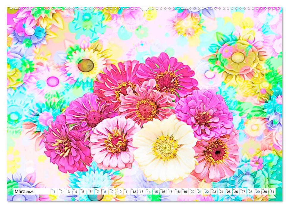 Hallo Sommer - Artwork (CALVENDO Premium Wandkalender 2026)