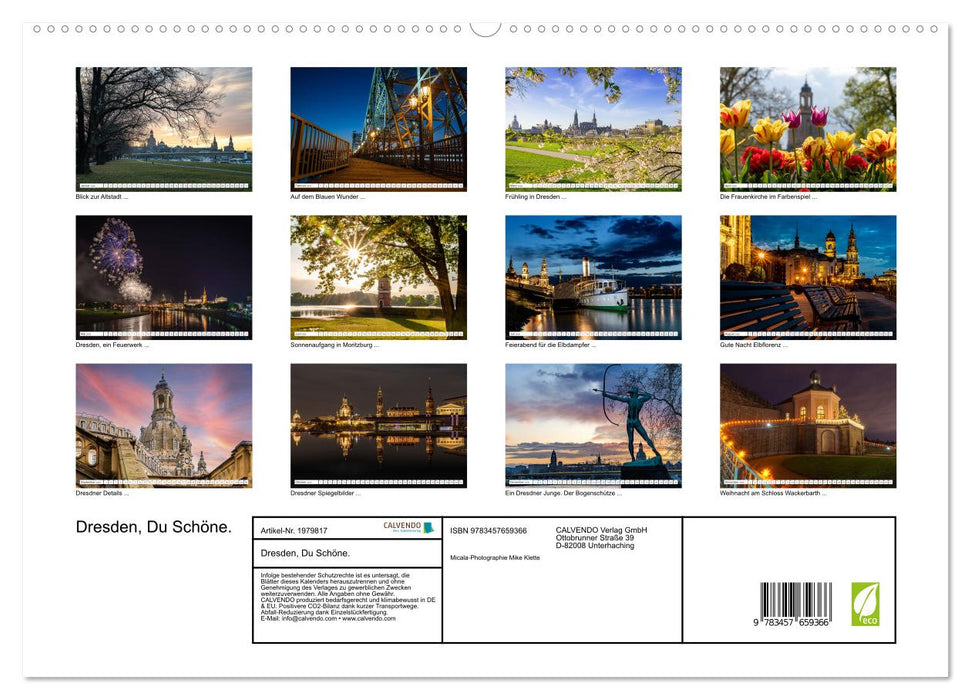 Dresden, Du Schöne. (CALVENDO Wandkalender 2026)