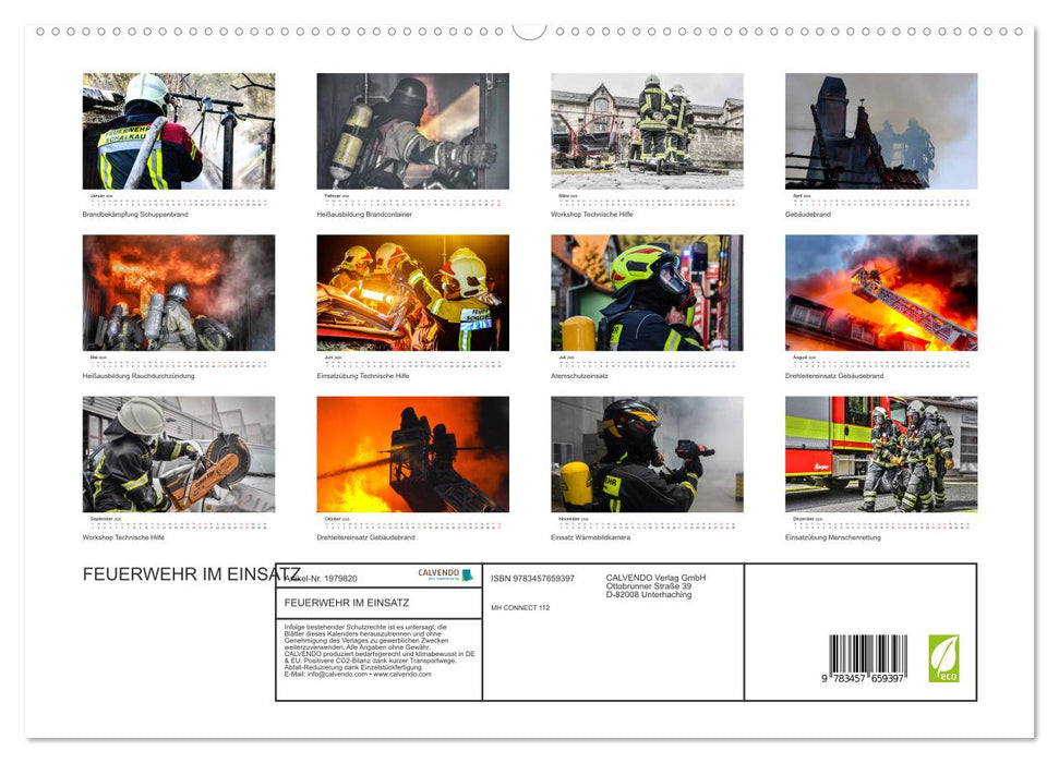 FEUERWEHR IM EINSATZ (CALVENDO Premium Wandkalender 2026)