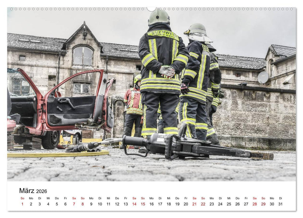 FEUERWEHR IM EINSATZ (CALVENDO Premium Wandkalender 2026)