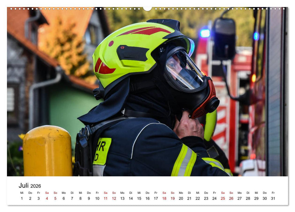 FEUERWEHR IM EINSATZ (CALVENDO Premium Wandkalender 2026)