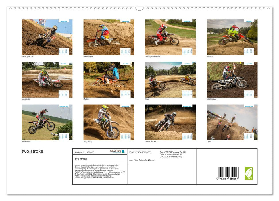 two stroke (CALVENDO Premium Wandkalender 2026)