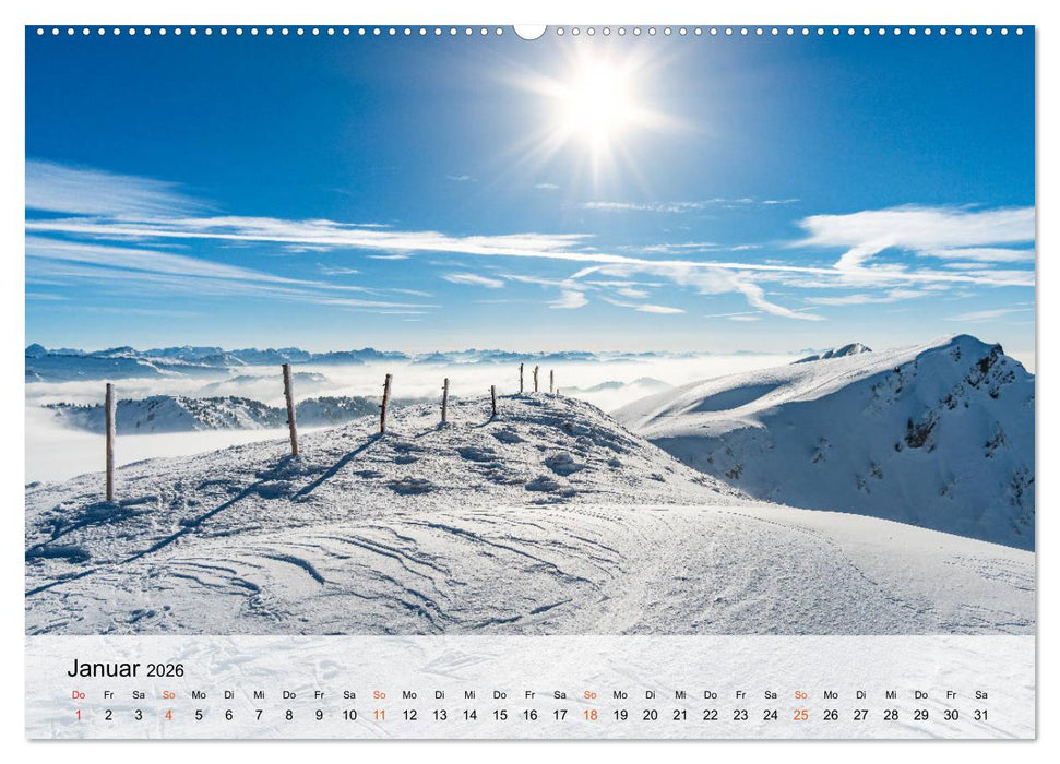 Licht im Allgäu - Traumhafte Landschaften (CALVENDO Premium Wandkalender 2026)