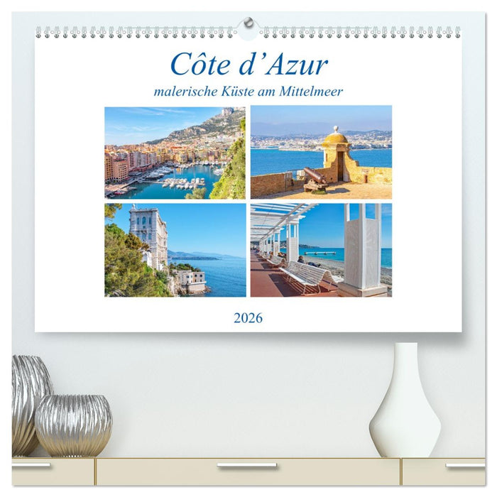 Côte d’Azur - malerische Küste am Mittelmeer (CALVENDO Premium Wandkalender 2026)