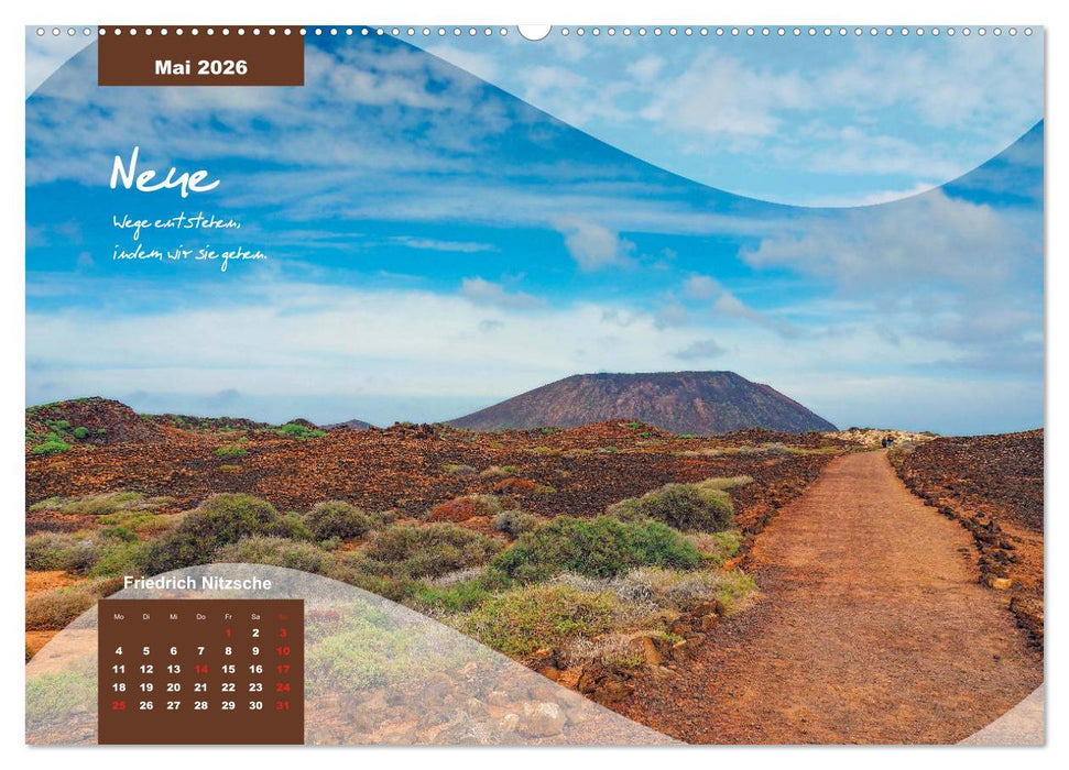 Mittelmeer, Meer, Wellen, Strand, Muscheln, Sand & Zitate (CALVENDO Premium Wandkalender 2026)