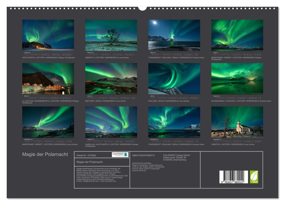 Magie der Polarnacht (CALVENDO Wandkalender 2026)