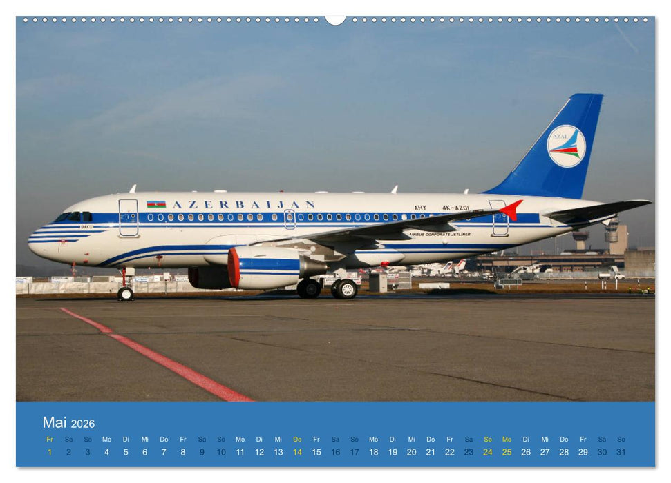 Airbus Airliners (CALVENDO Premium Wandkalender 2026)