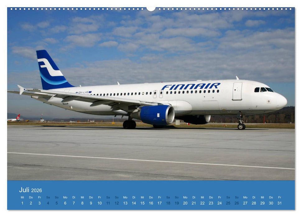 Airbus Airliners (CALVENDO Premium Wandkalender 2026)