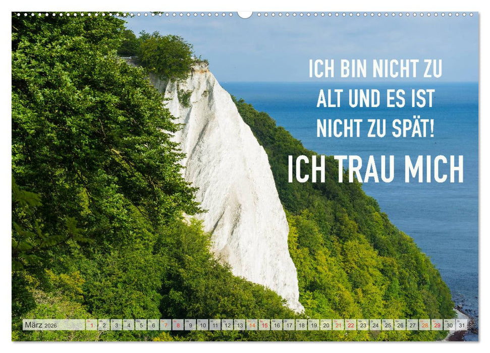 Motivation und Meer (CALVENDO Premium Wandkalender 2026)