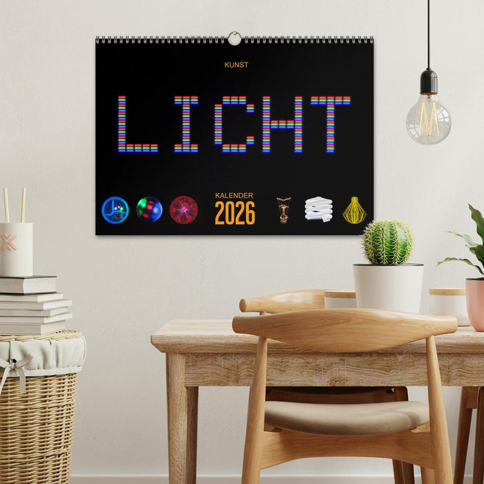 Kunst LICHT Kalender (CALVENDO Wandkalender 2026)