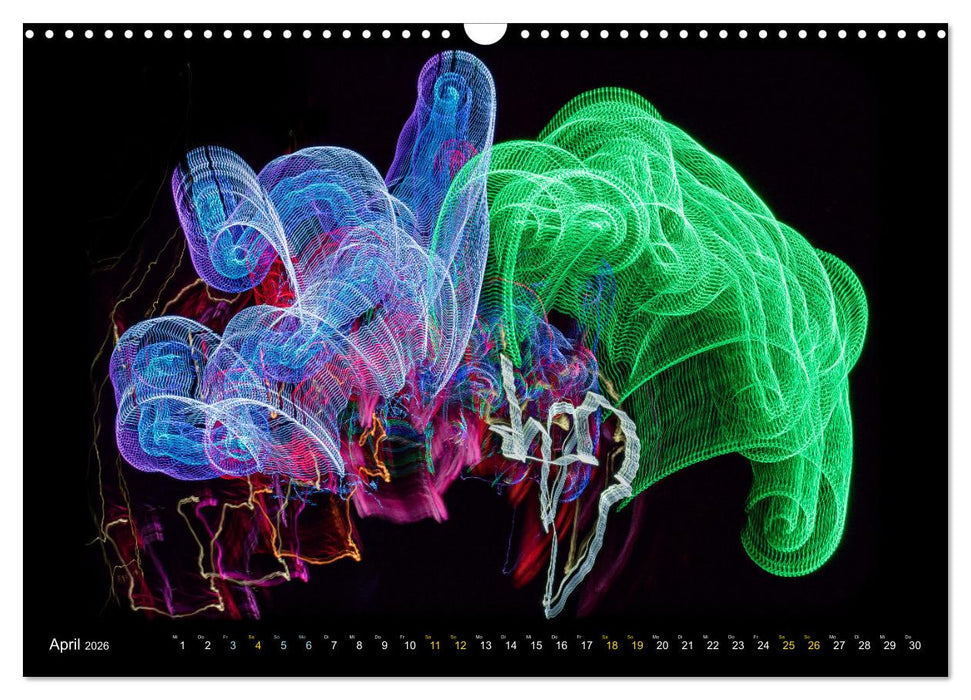 Kunst LICHT Kalender (CALVENDO Wandkalender 2026)