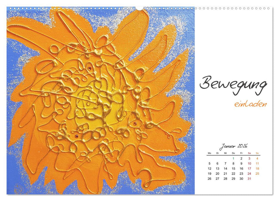 SeelenFreudeBilder - Farbenfrohe Impulse zum Entspannen und Träumen (CALVENDO Wandkalender 2026)