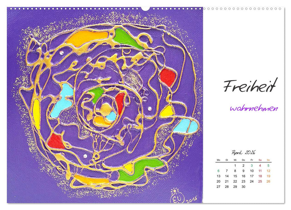 SeelenFreudeBilder - Farbenfrohe Impulse zum Entspannen und Träumen (CALVENDO Wandkalender 2026)