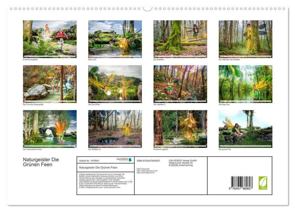 Naturgeister Die Grünen Feen (CALVENDO Premium Wandkalender 2026)