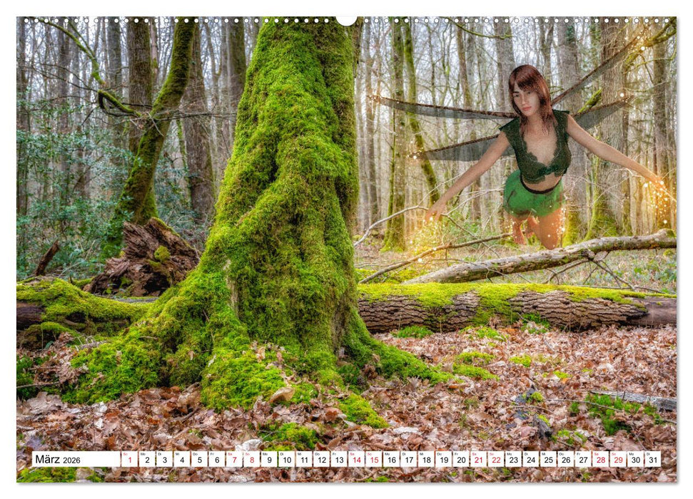 Naturgeister Die Grünen Feen (CALVENDO Premium Wandkalender 2026)